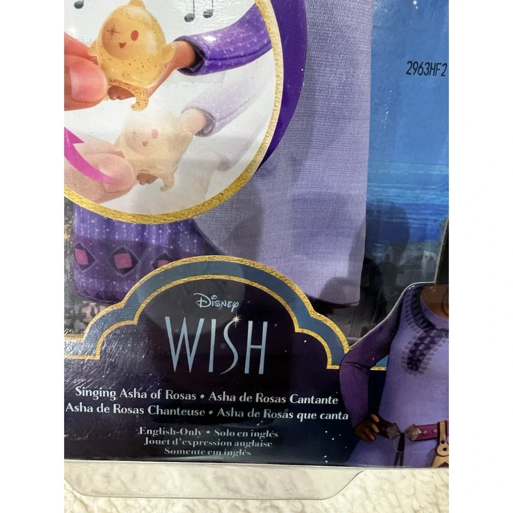NEW Disney Wish Singing Asha of Rosas Fashion Doll &‎ Star Figure New Boxed.